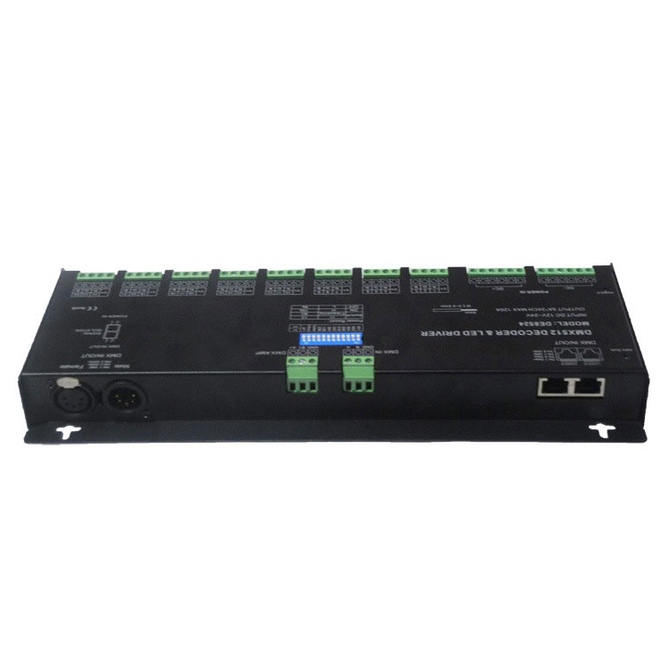 DC12V-24V 24 Channel DMX512 Decoder LED Controller LN-DMXTCON-24CH-LV - Replaced By DMX512-DE8524